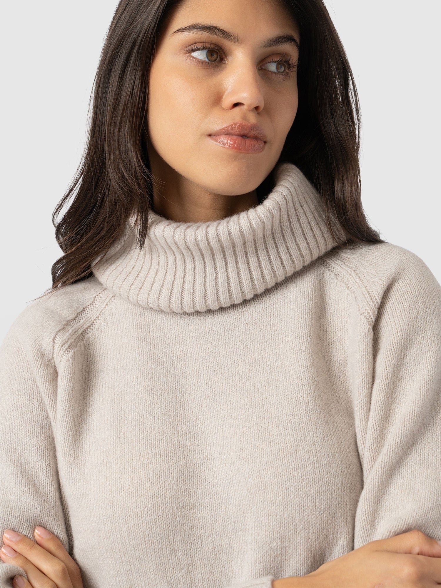 Oxford Cashmere Jumper - Cream - Women's Jumpers | Saint + Sofia® EU